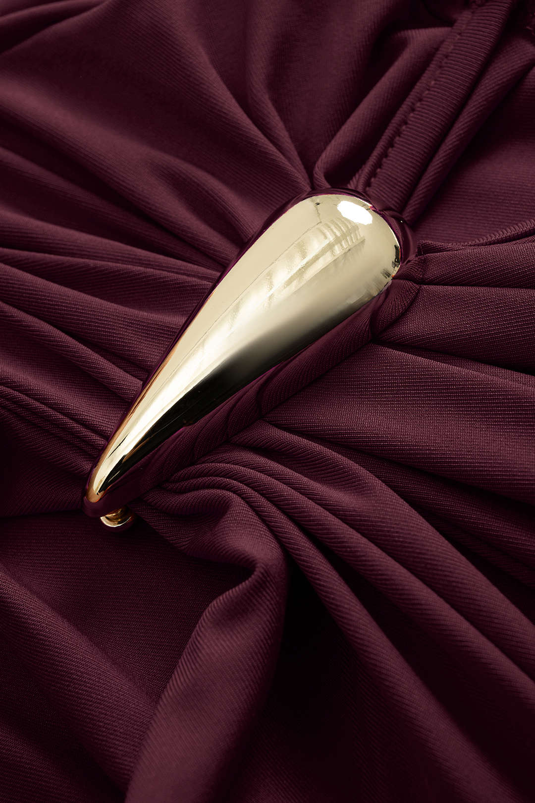 Metallic Decor Ruched Sleeveless Maxi Dress