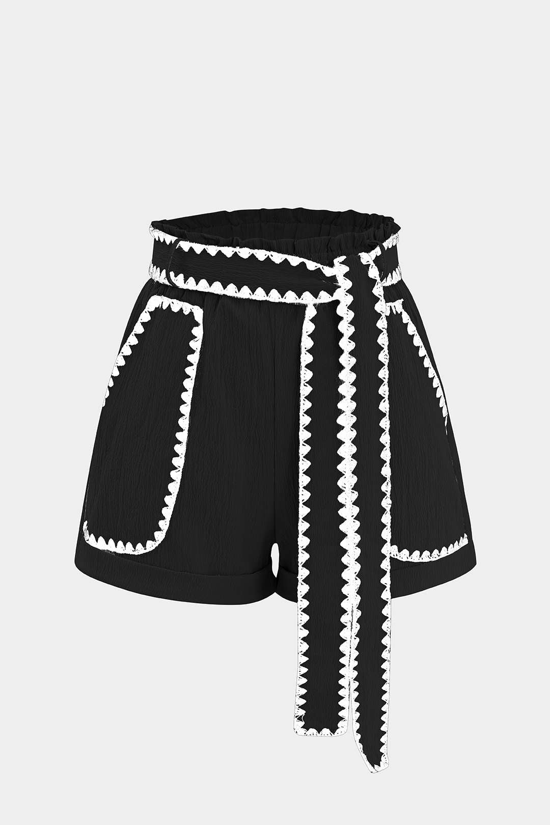 Tie-Up Contrast Shorts