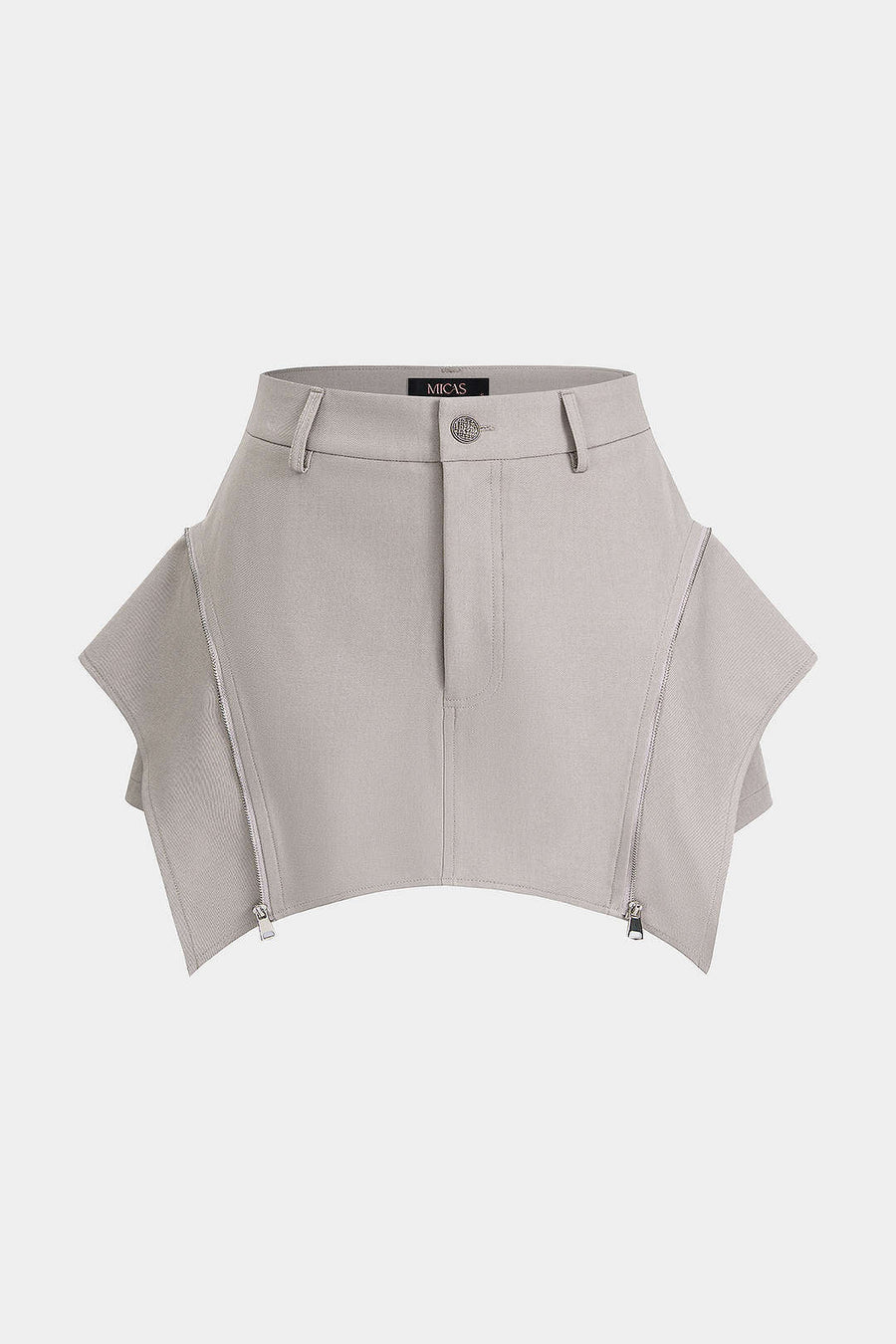 Zipper Button Shorts