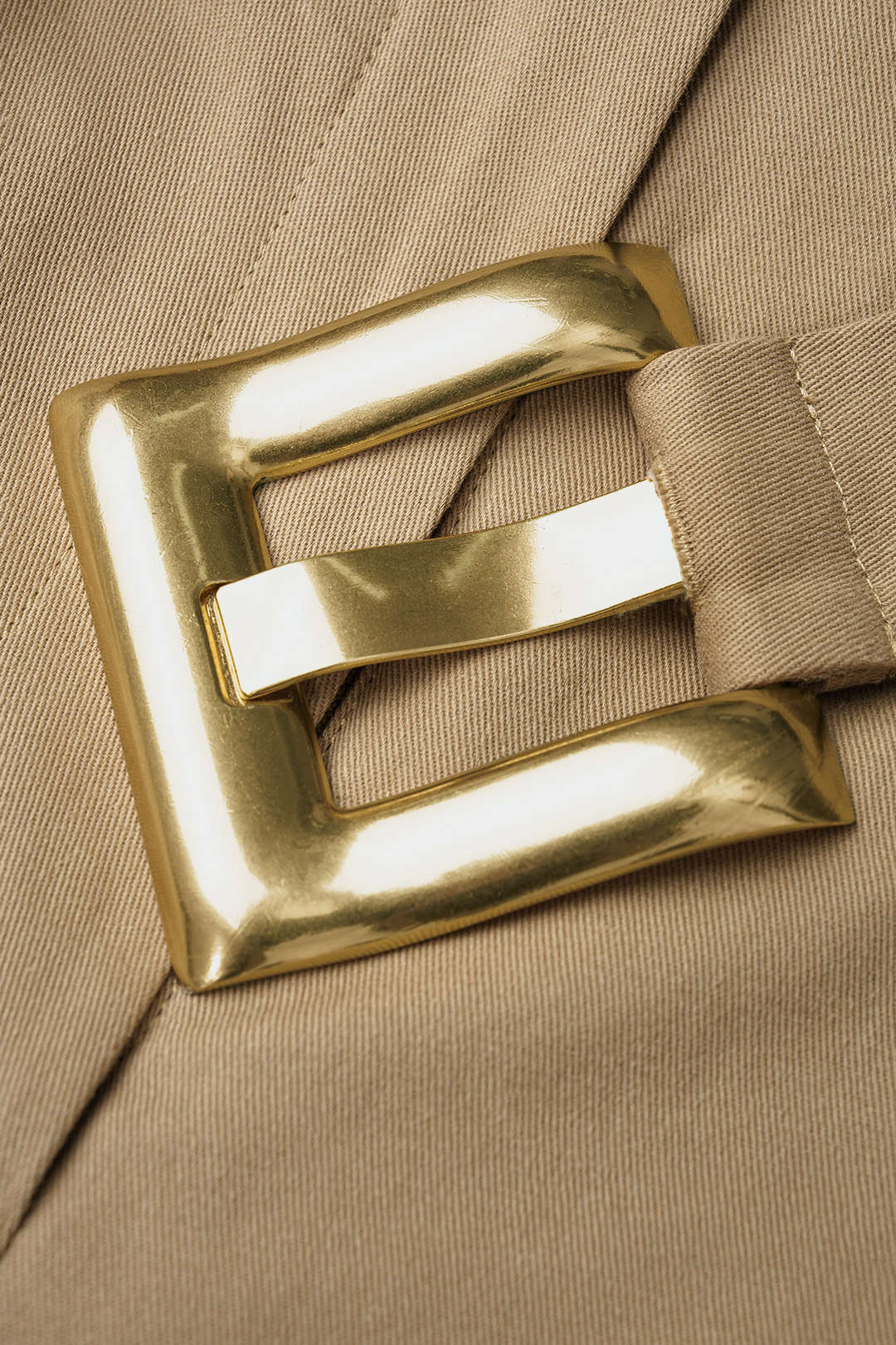 Metallic Belted Cuffed Shorts