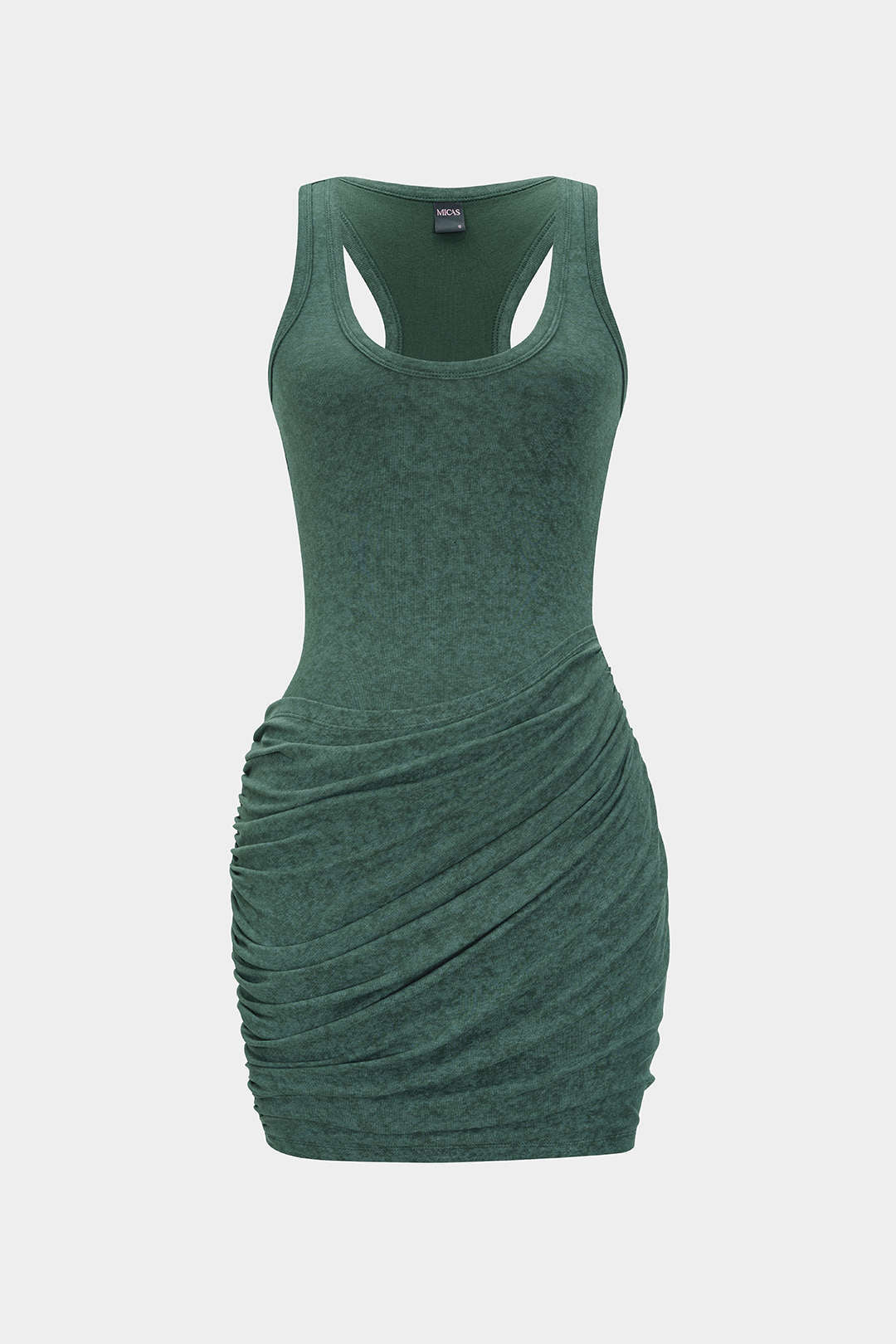 Ruched Tank Sleeveless Mini Dress