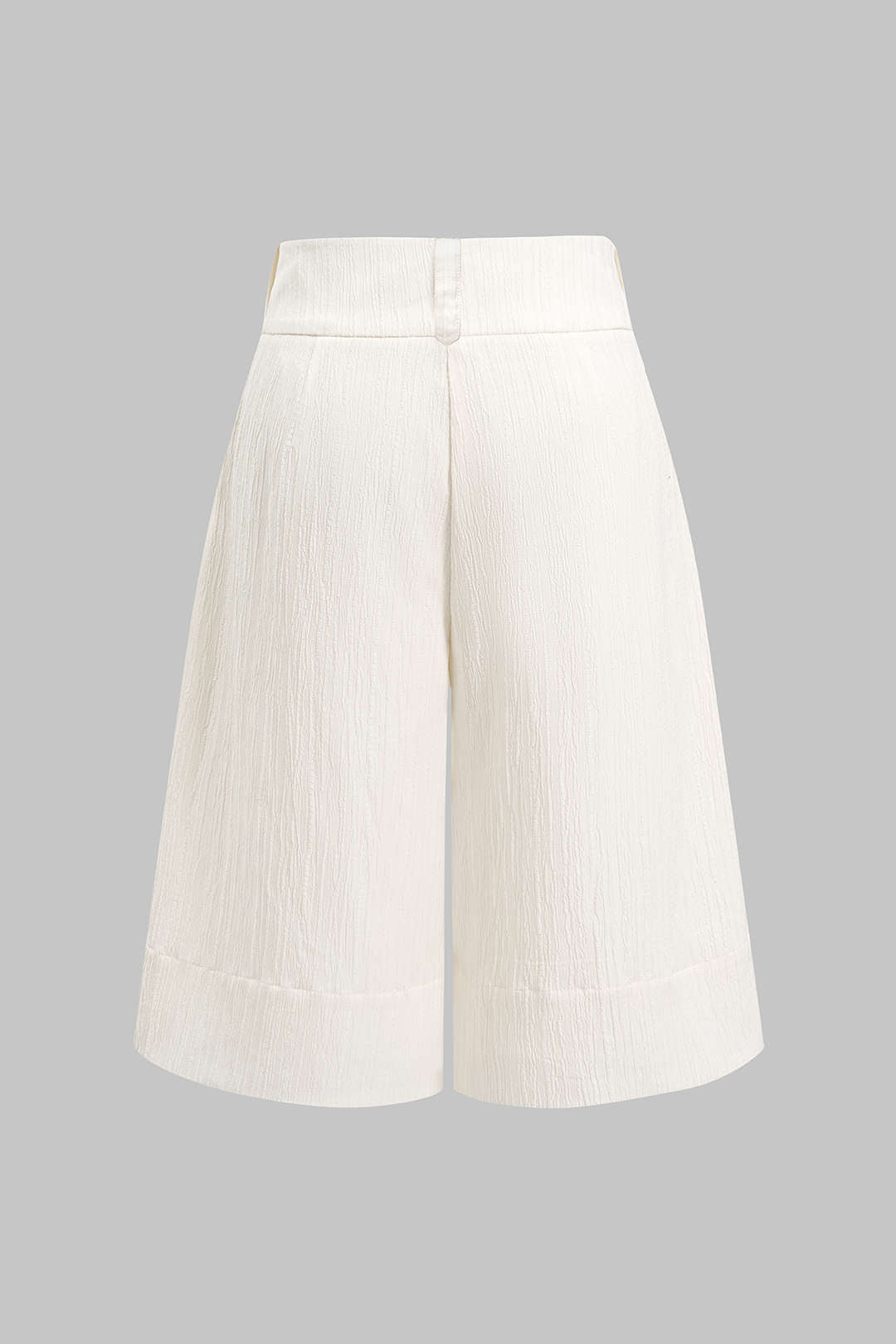 Textured High Waist Shorts
