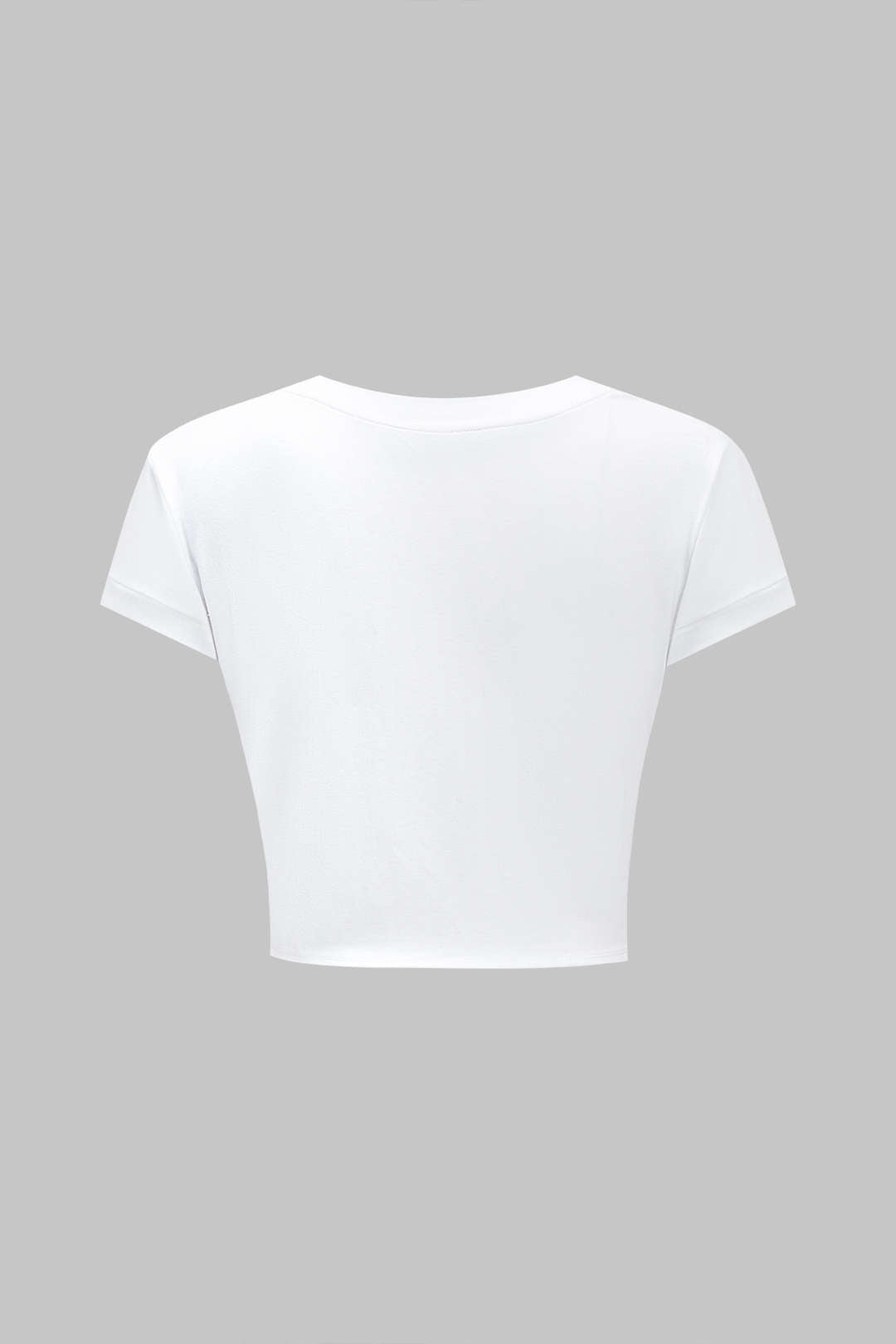 Tie Front Short Sleeve T-Shirt