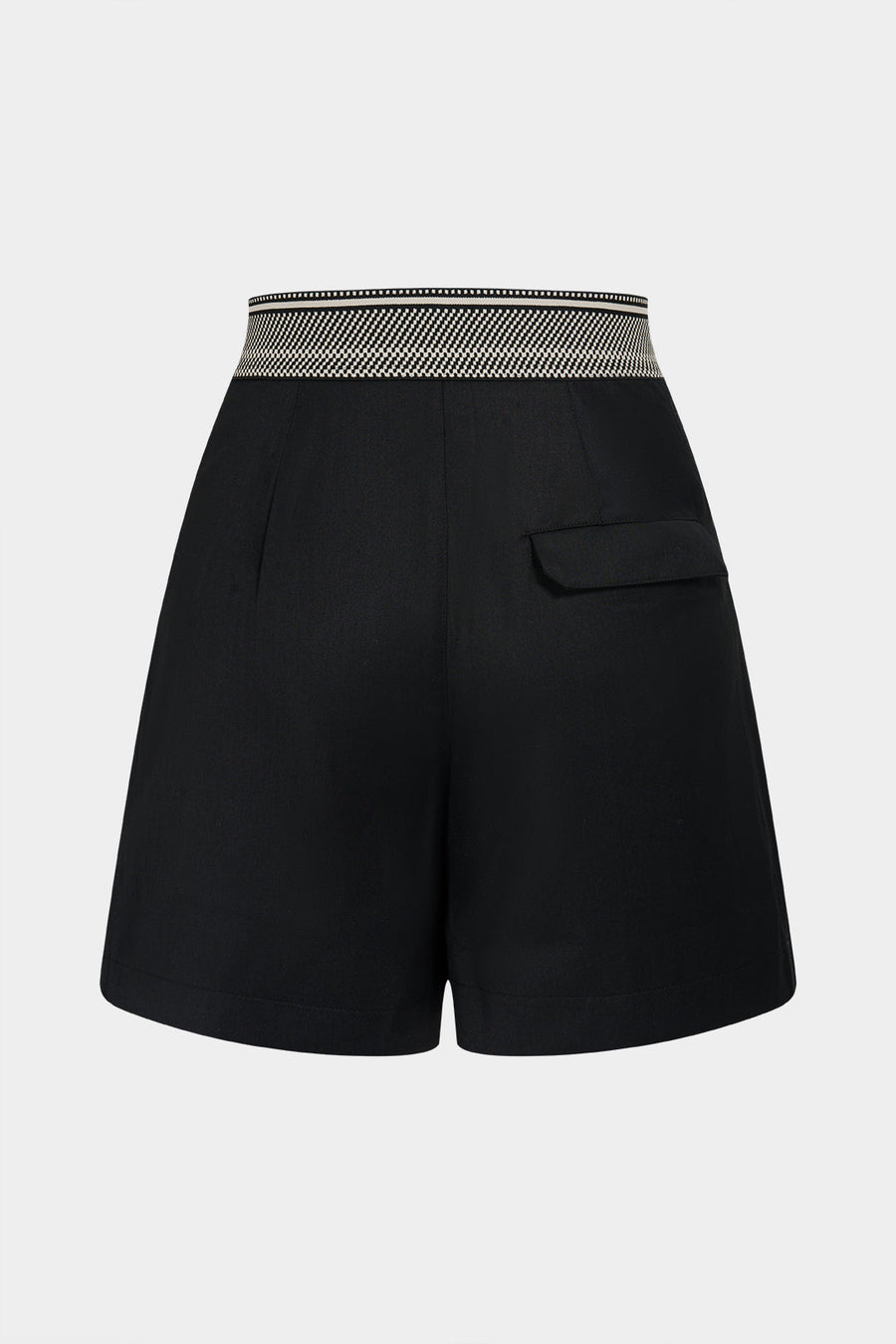 Fake Pocket Wide Leg Shorts