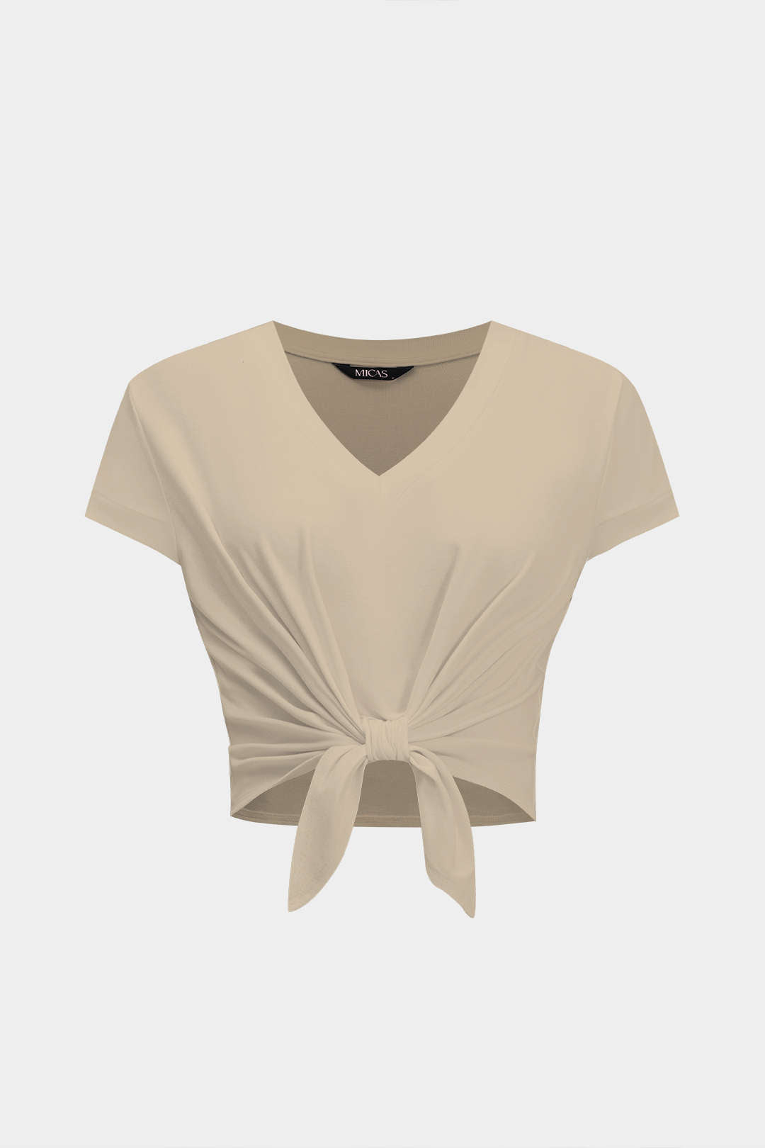 Tie Front Short Sleeve T-Shirt