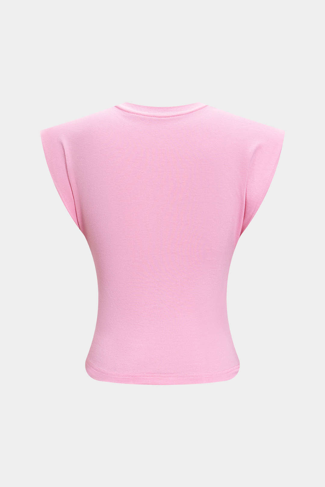 Solid Twist Round Neck T-Shirt