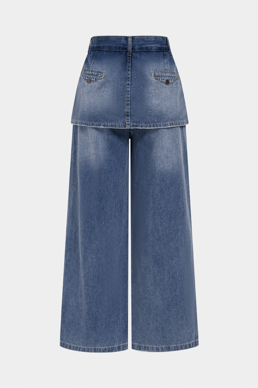 Denim High Waist Wide Leg Jeans