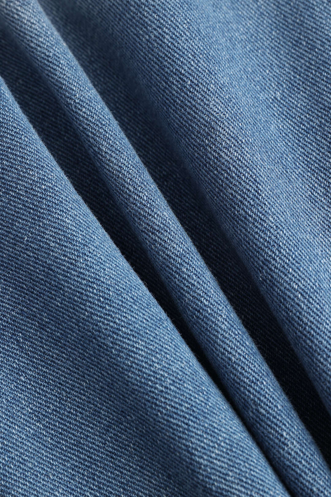 Denim-napilliset korkeavyötäröiset suorat farkut