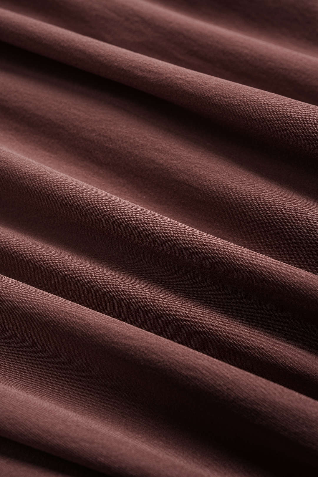 Solid Ruched Long Sleeve Midi Dress