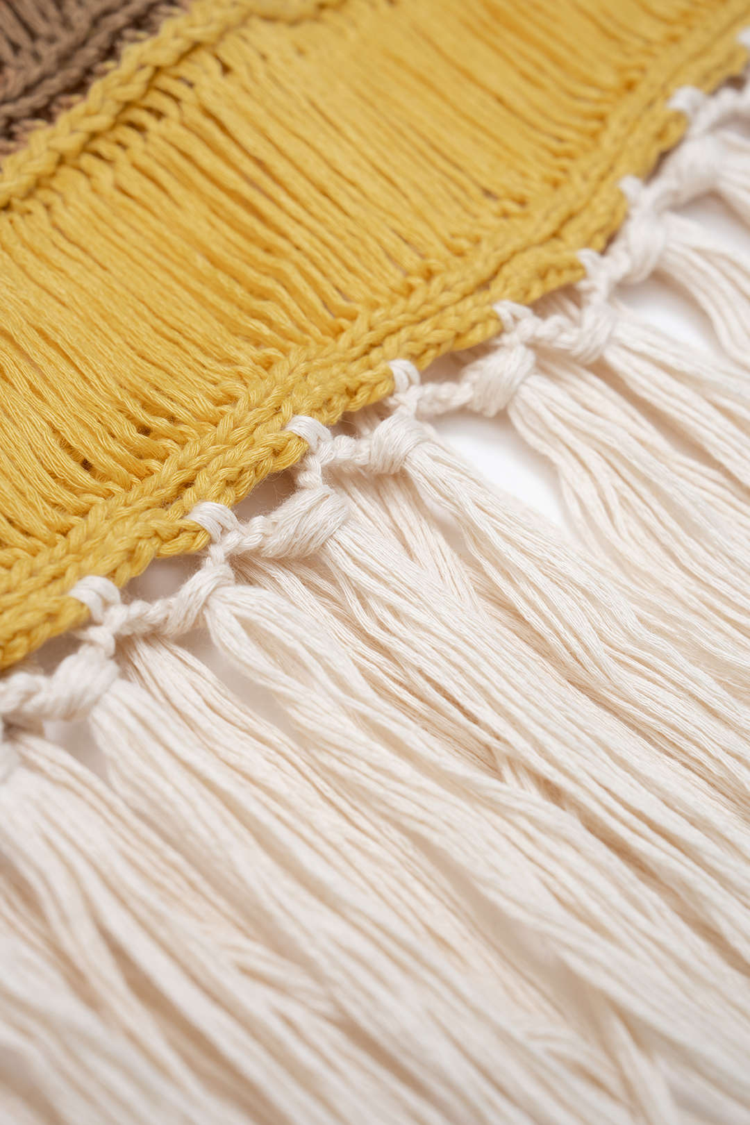 Open Knit Multicolor Round Neck Fringe Sleeveless Midi Dress