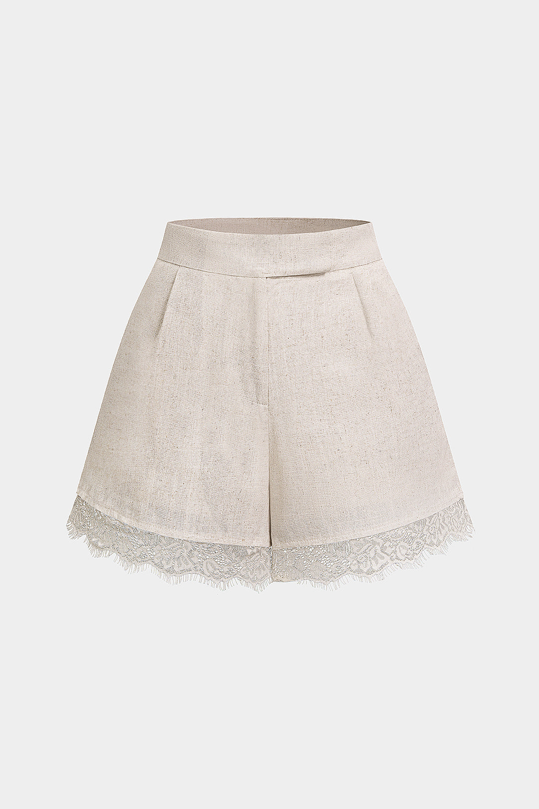 Lace Patchwork Wide Leg Shorts