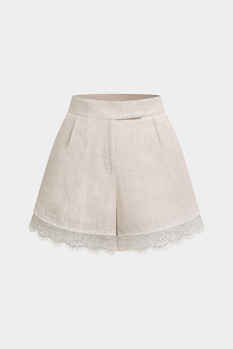 Lace Patchwork Wide Leg Shorts