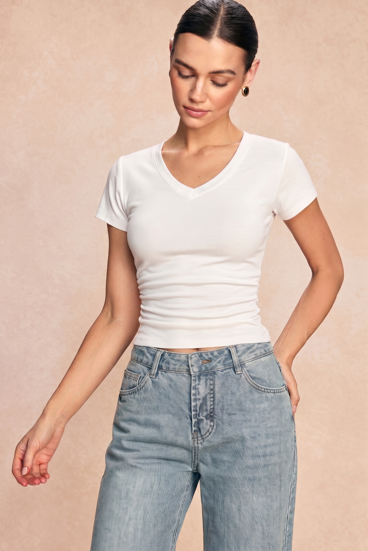 V-Neck Short Sleeve T-Shirt