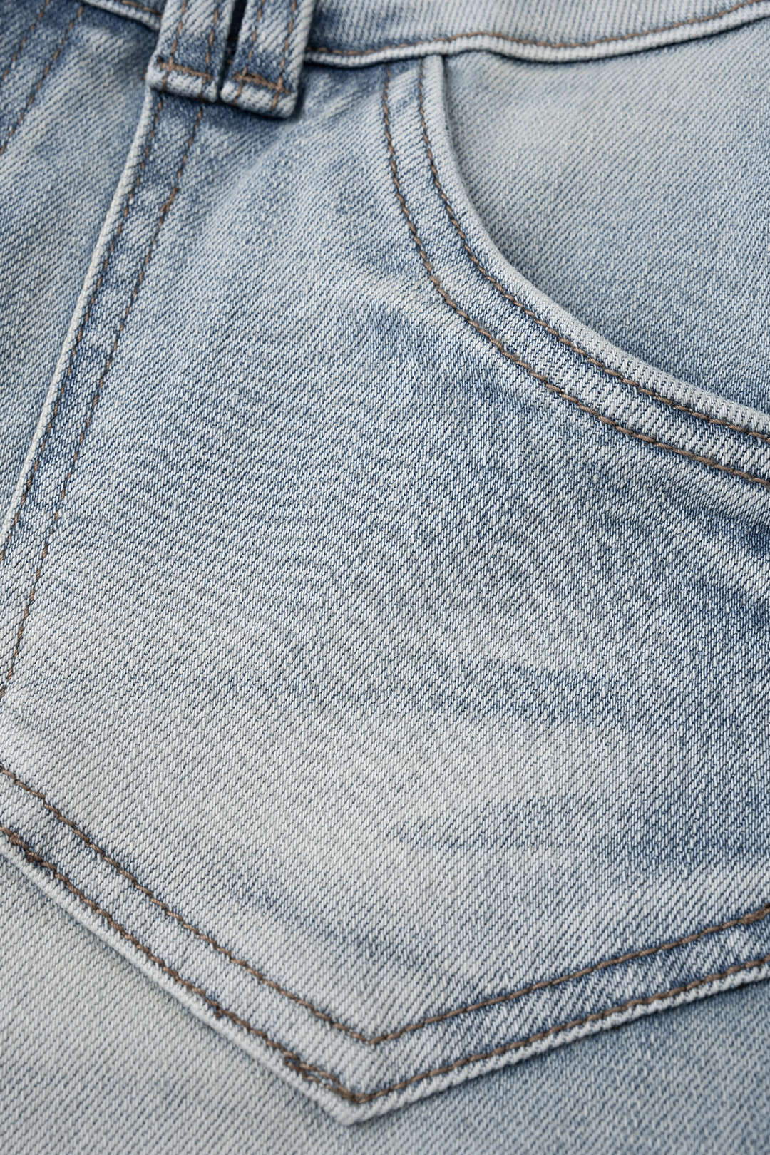 Denim Pocket Low Waist Shorts