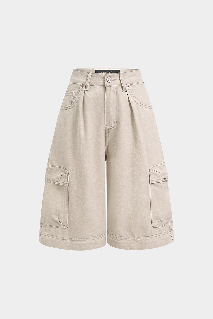 Denim Zipper Cut Out Pocket Jeans