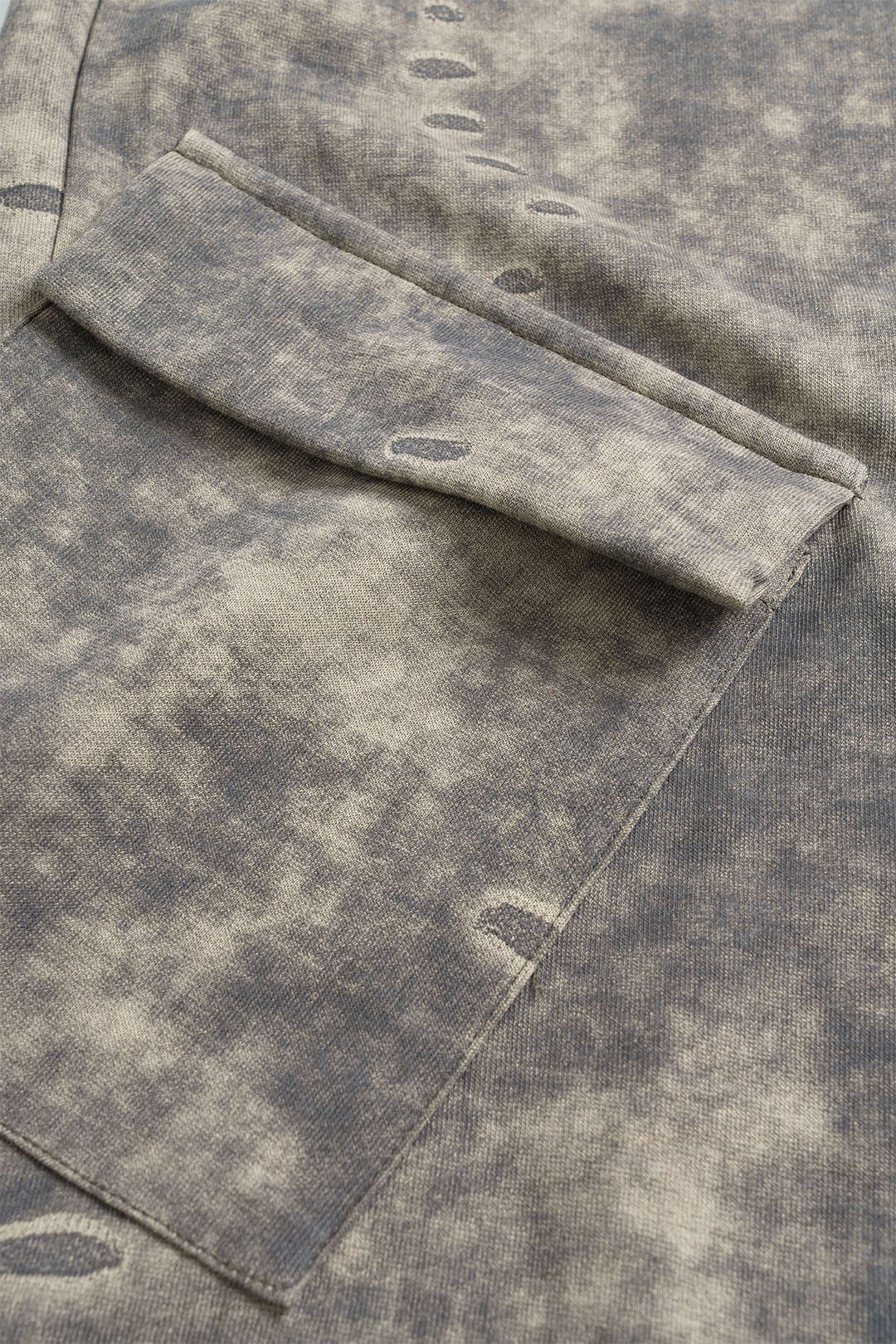 Washed Tie-Up High Waist Shorts