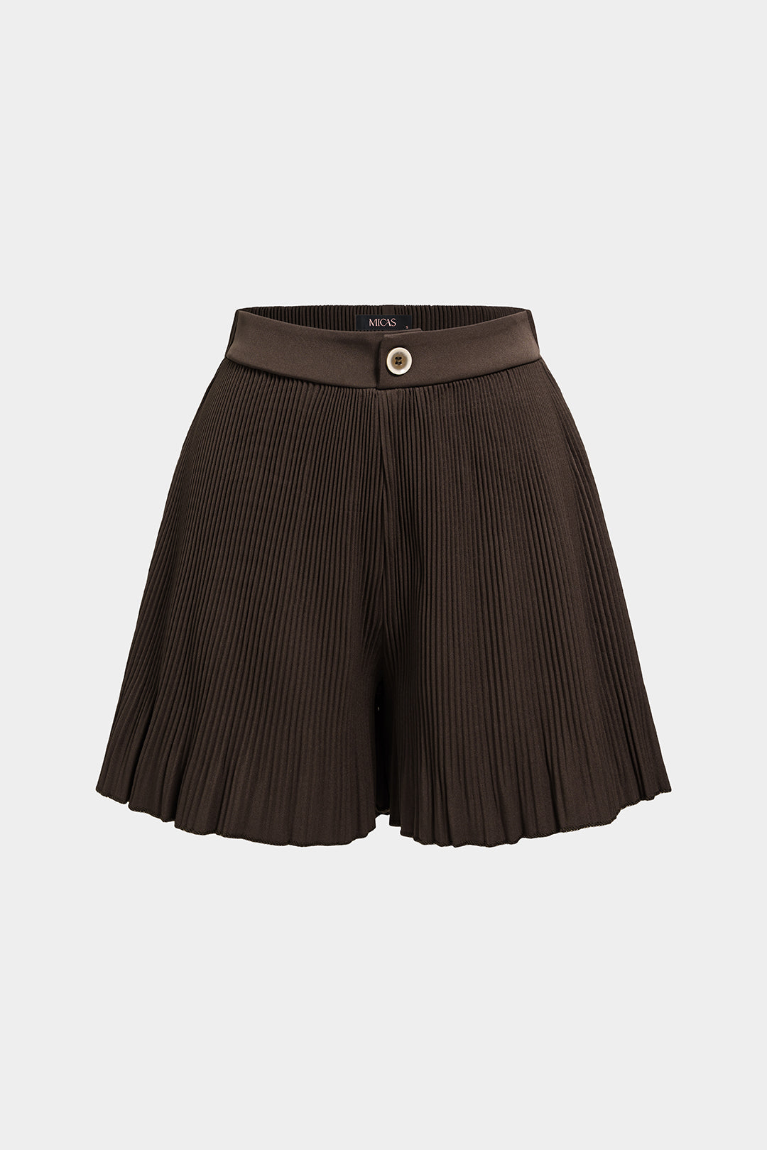 Pleated High Waist Wide Leg Shorts
