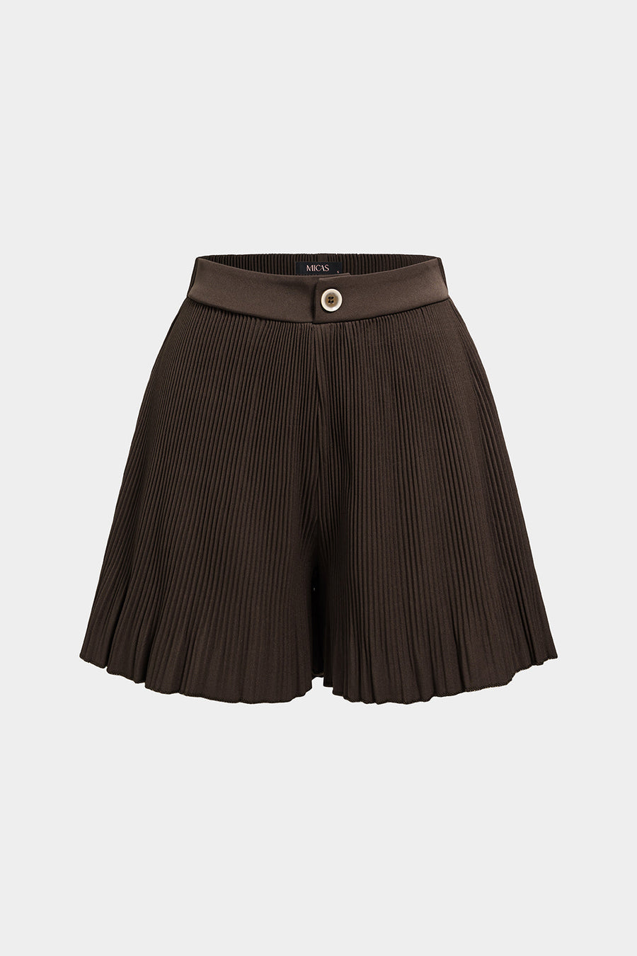 Pleated High Waist Wide Leg Shorts