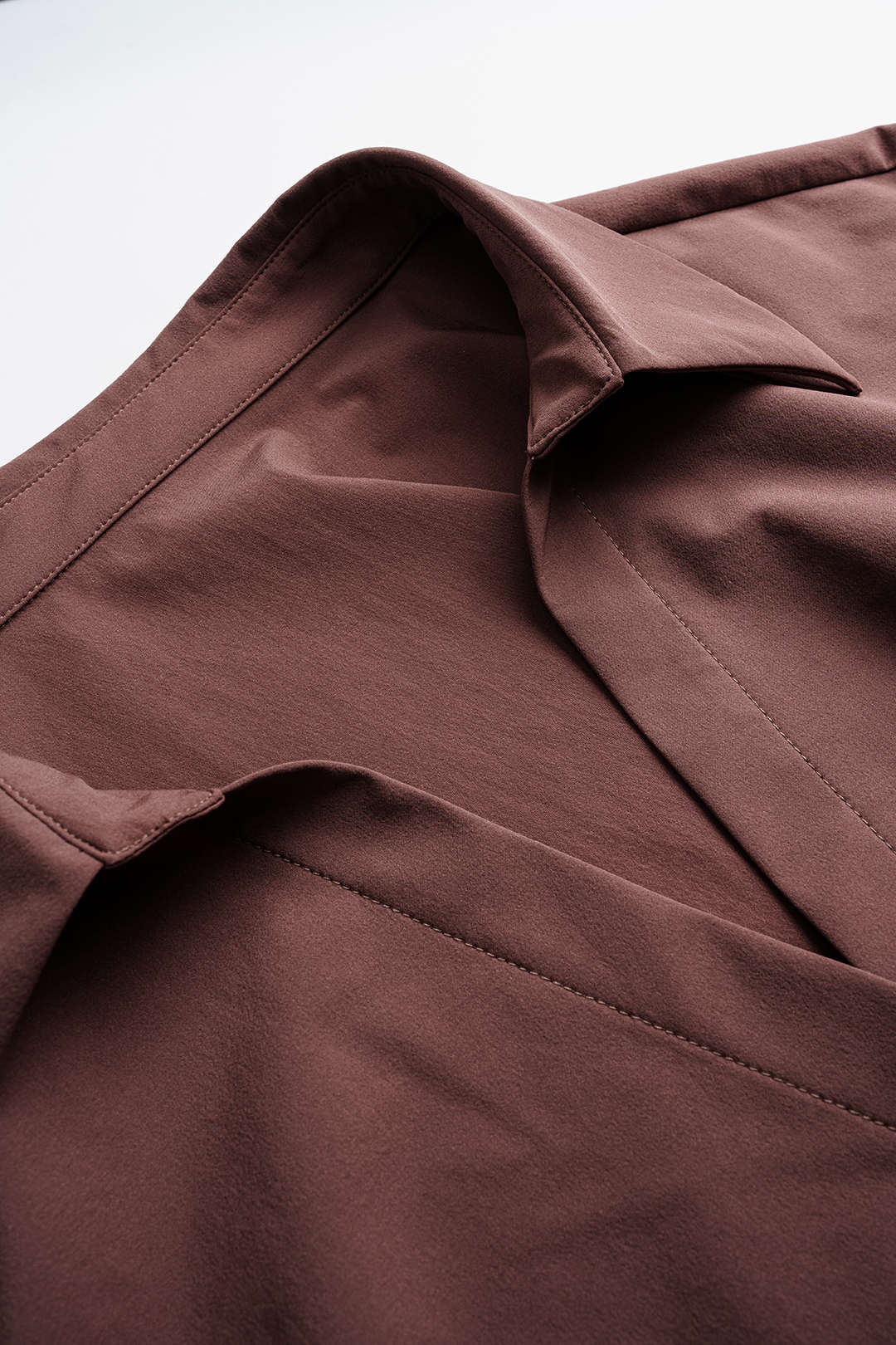 Solid Ruched Long Sleeve Midi Dress