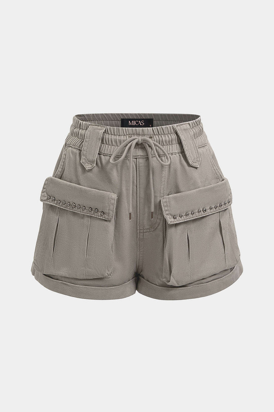 Tie-Up High Waist Pocket Shorts